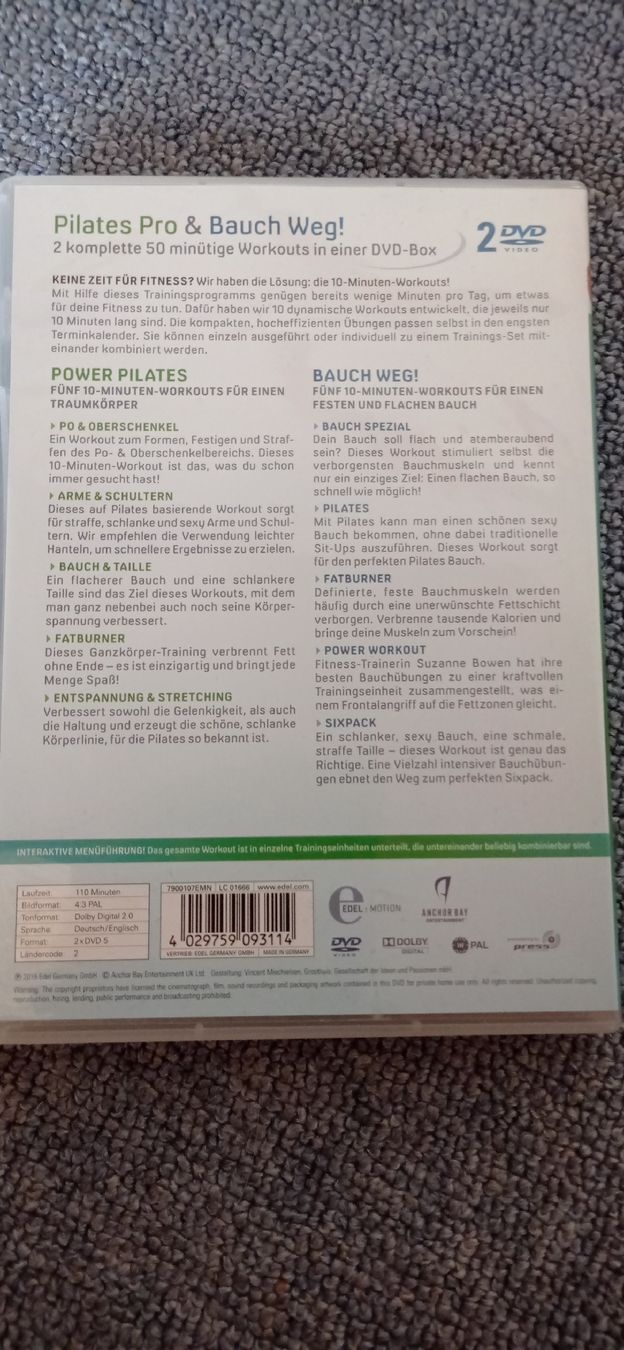 Tutti i DVDs: 3 Fitness-+ Pilates- DVDs – Usato da Maienfeld venduto da Alpenblume12 2