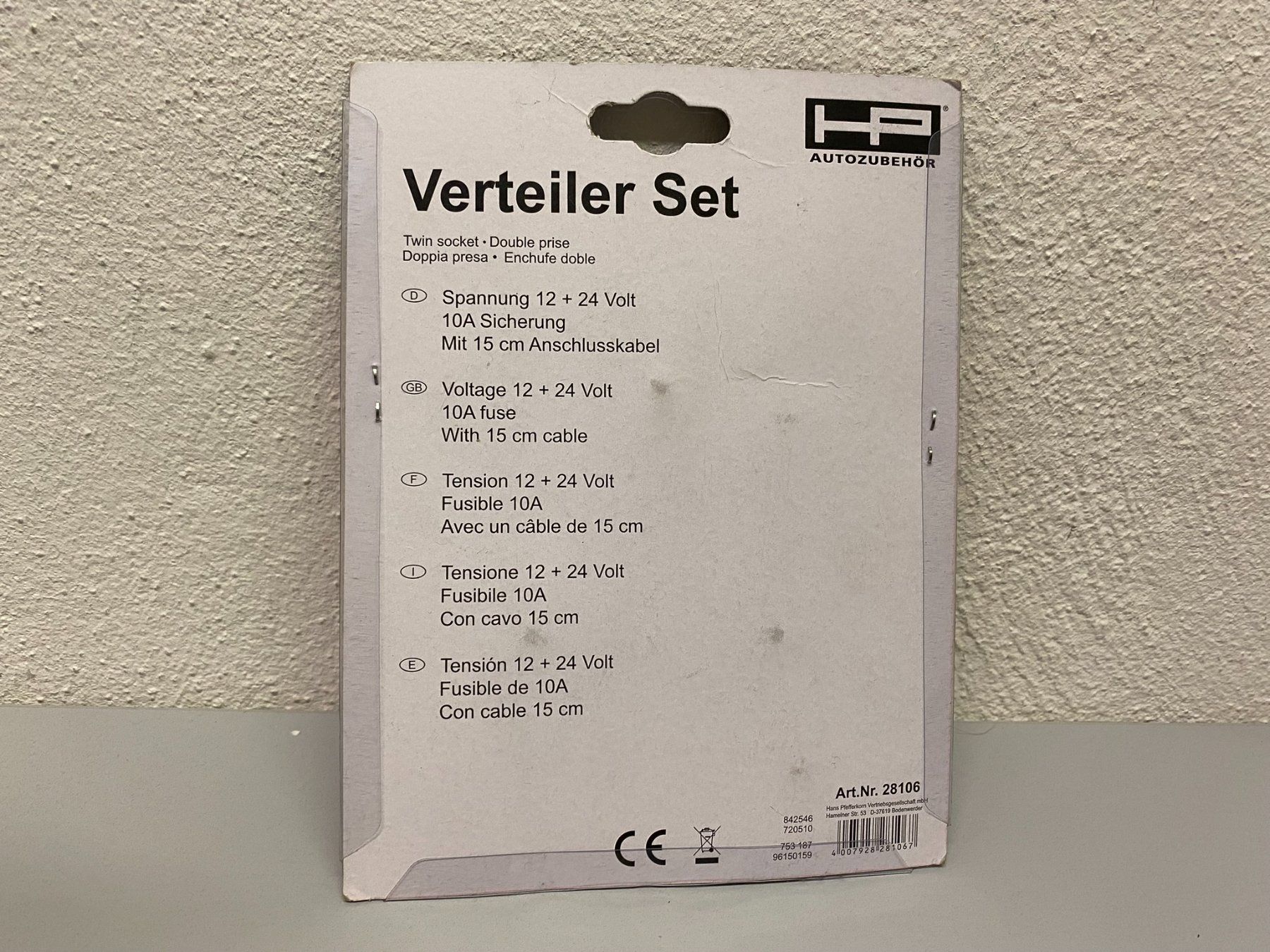 Alimentazione elettrica: HP Verteiler Set – Nuovo e nell'imballaggio originale da Hochdorf venduto da av-electronics 1