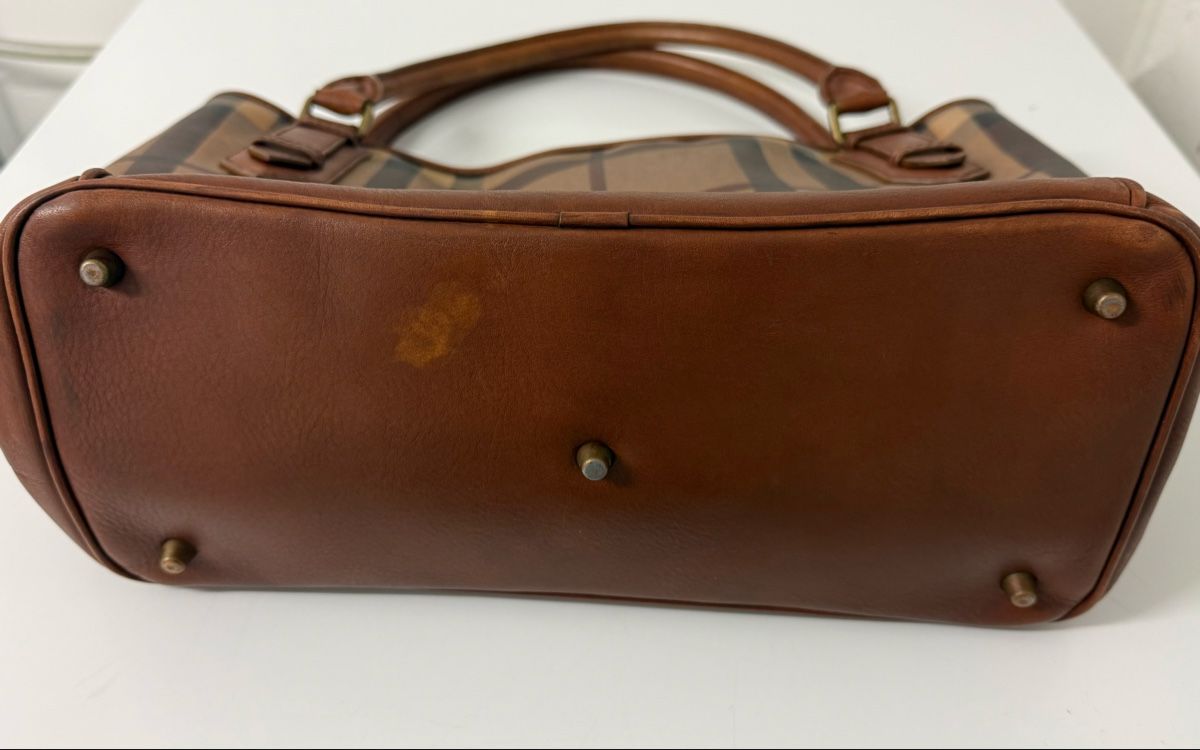 Burberry Borse da donna: Burberry Handtasche Check Nova Leder Braun – Usato da Zürich venduto da daki81 3
