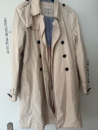 Esprit Trenchcoat Beige Groesse 40 Damen Mantel Sommer