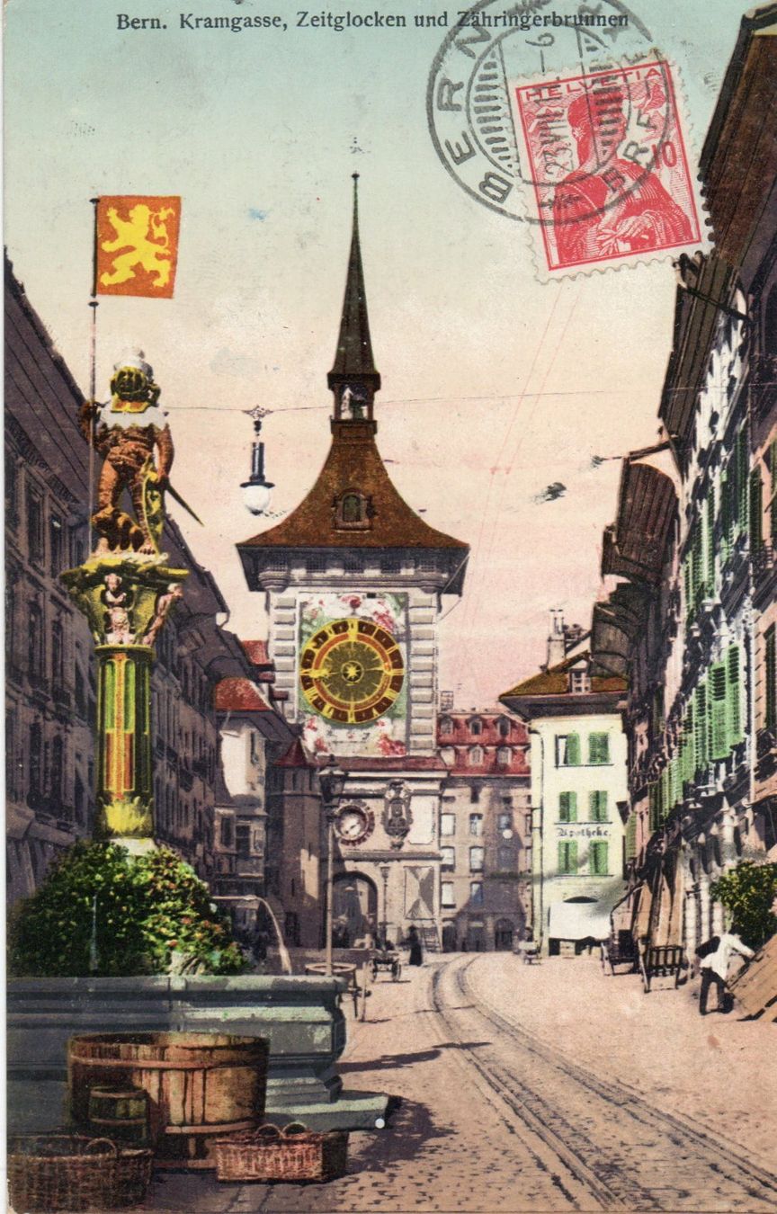 Cartes postales: Bern - Kramgasse,Zeitglocken – D'occasion à Melano par pisonsdro