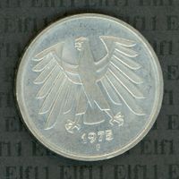 DEM___5.00 1975F vz 5 Deutsche Mark