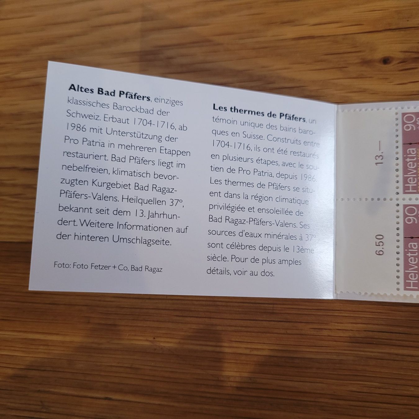 Tous les timbres: Markenheftchen Carnet De Timbre Pro Patria 1996 – D'occasion à Biel/Bienne par Destockweb 1