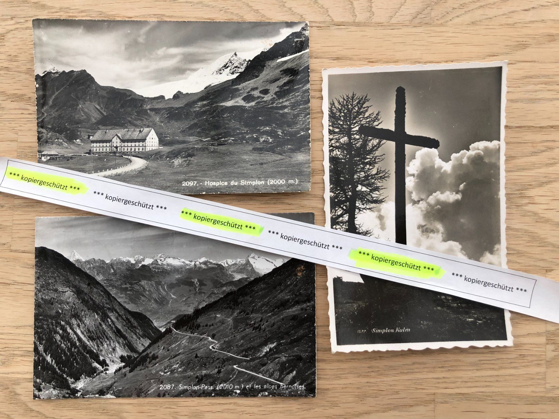 Ansichtskarten: Simplon Kulm Pass Hospiz AK – Gebraucht aus Hefenhofen von Bierinder