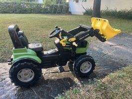 Kinder Traktor Deutz-Fahr mit Frontlader / Schaufel