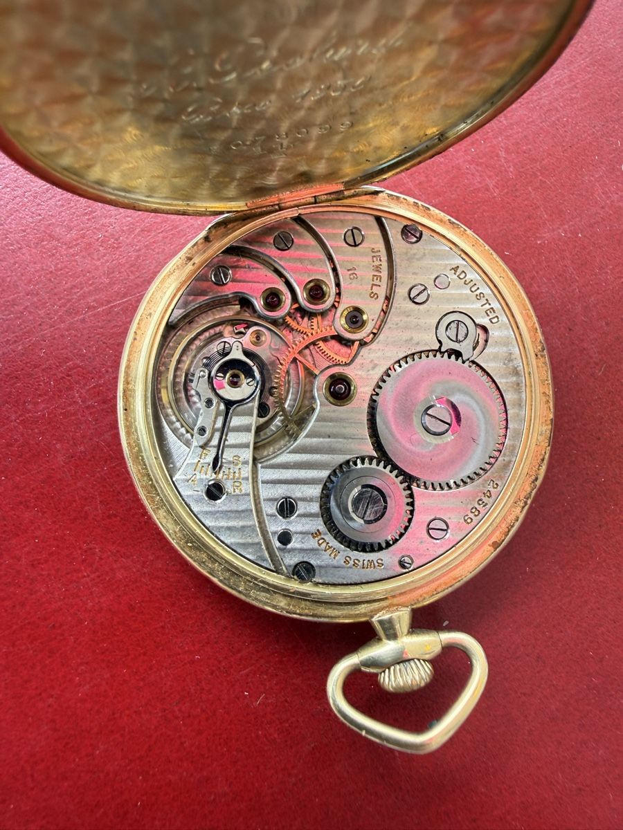 Cyma Orologi: Cyma. Taschenuhr ca 1920 – Usato da bern venduto da Seeburg 6