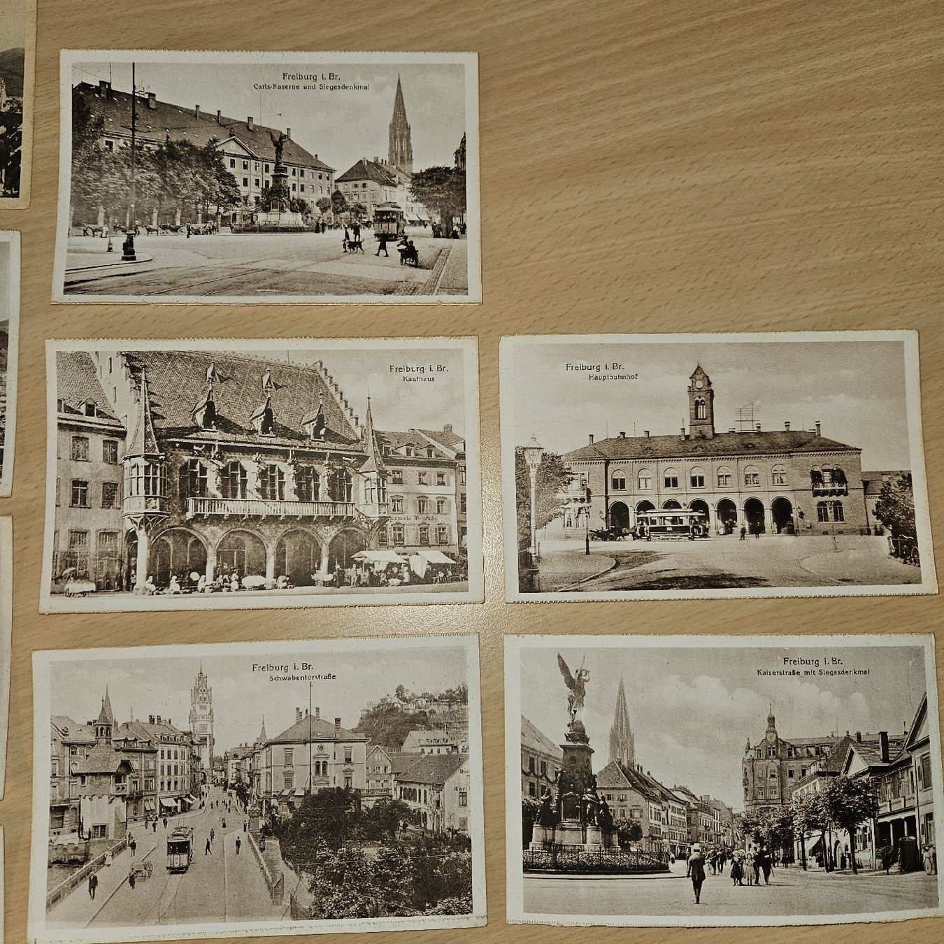 Ansichtskarten: Freiburg i. Br. - 16 SW Postkarten, historisch – Gebraucht aus Kriens von gra_fhn7 2
