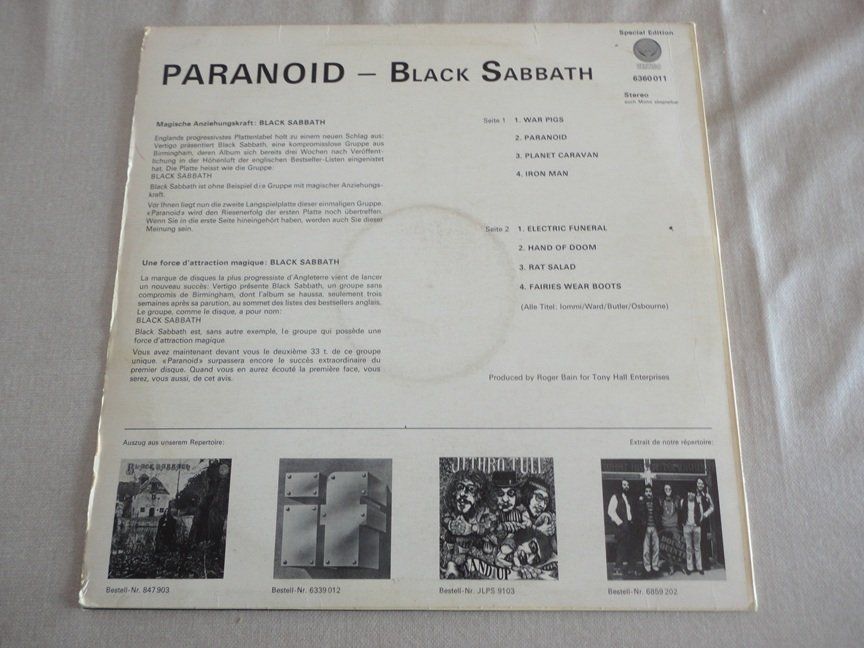 Dischi in vinile: Black Sabbath Paranoid spécial édition – Usato da Morges venduto da toutoccaz 1