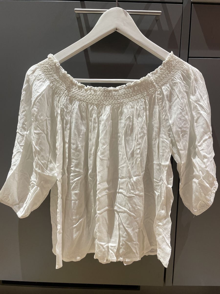Pull&Bear Top: Weisses off shoulder Top, Gr. S – Nuovo (secondo la descrizione) da Arbon venduto da llaauraa 3