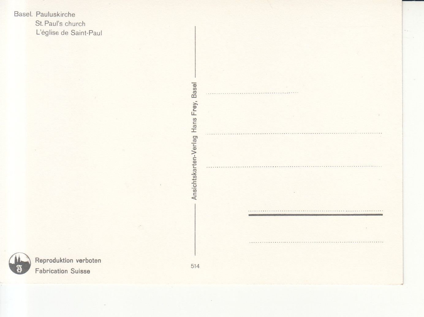 Ansichtskarten: Basel ca.1970 – Gebraucht aus Bürglen TG von StampGraf 1