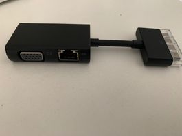 HP Side Dock RJ45/VGA Adapter - Adapter