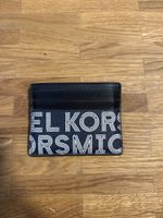 Michael Kors Kartenetui Logo Muster Dunkelblau Weiss