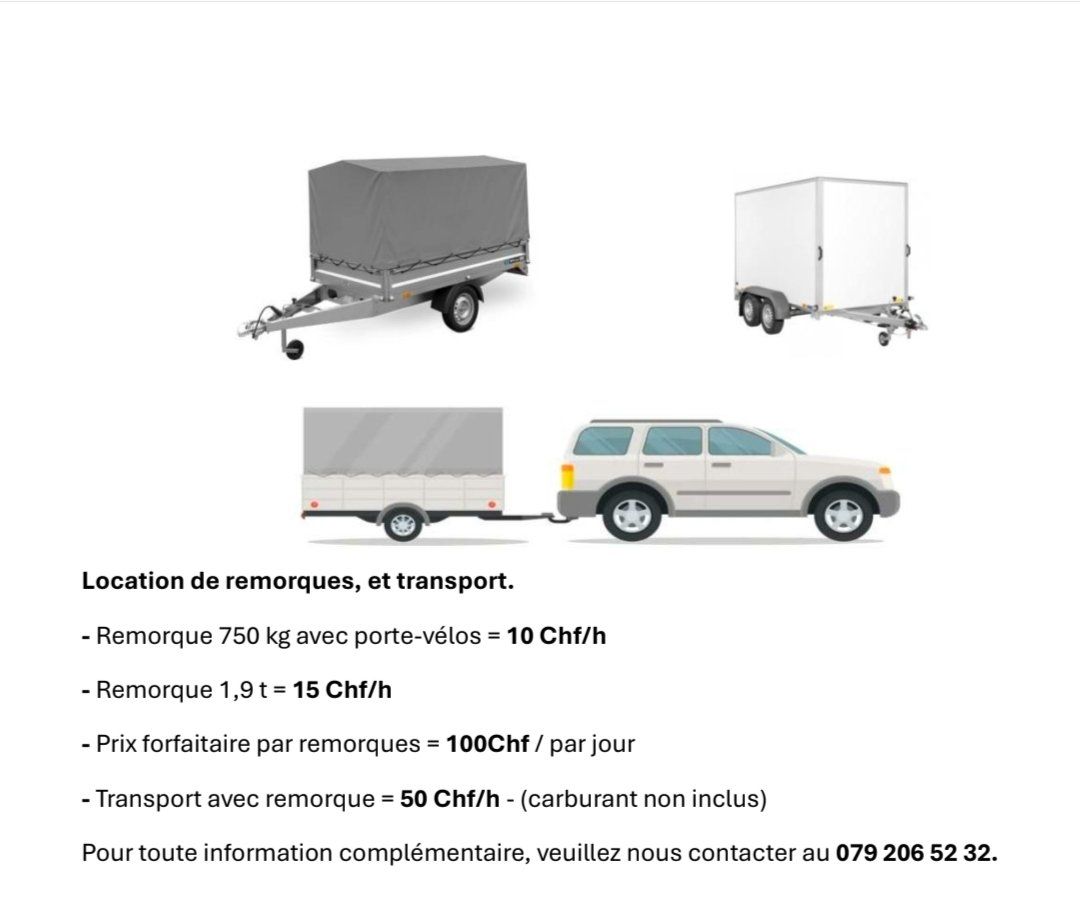 Rimorchi: Remorques et transport – Usato da Peseux venduto da R-com
