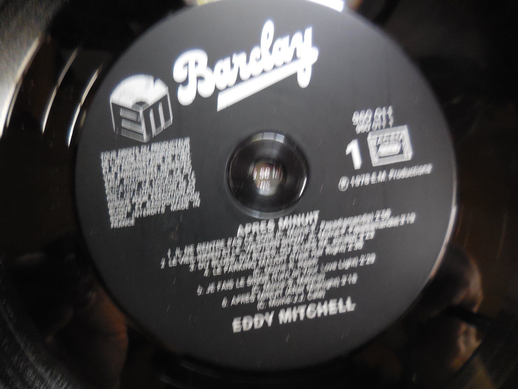Dischi in vinile: LP (Eddy Mitchell) Après Minuit – Usato da Meyrin venduto da toutatis 3