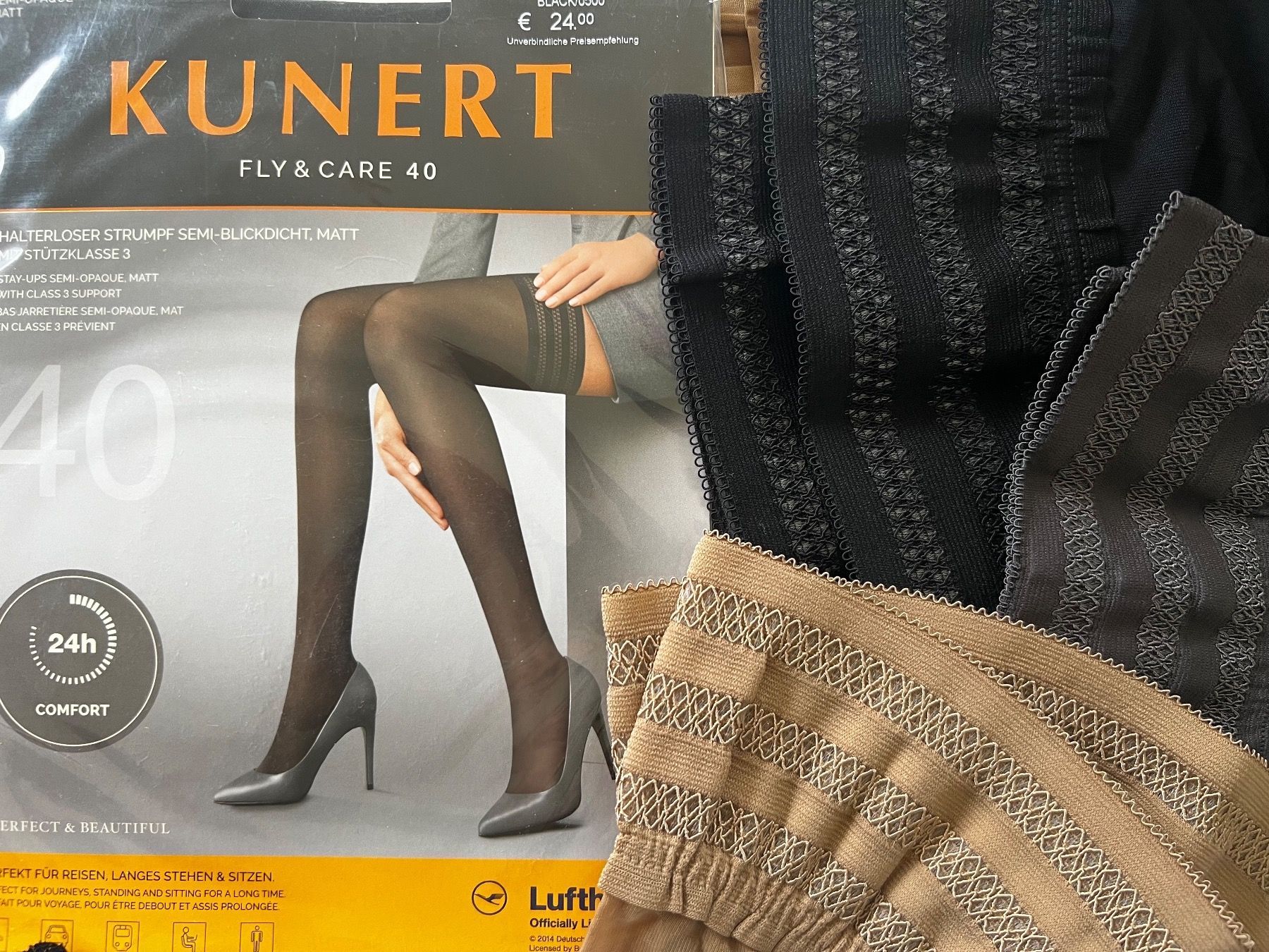 Kunert Strümpfe & Strumpfhosen: Strümpfe KUNERT Fly&Care 40/Cashmere – Neu und originalverpackt aus Zumikon von DamenFashionShop