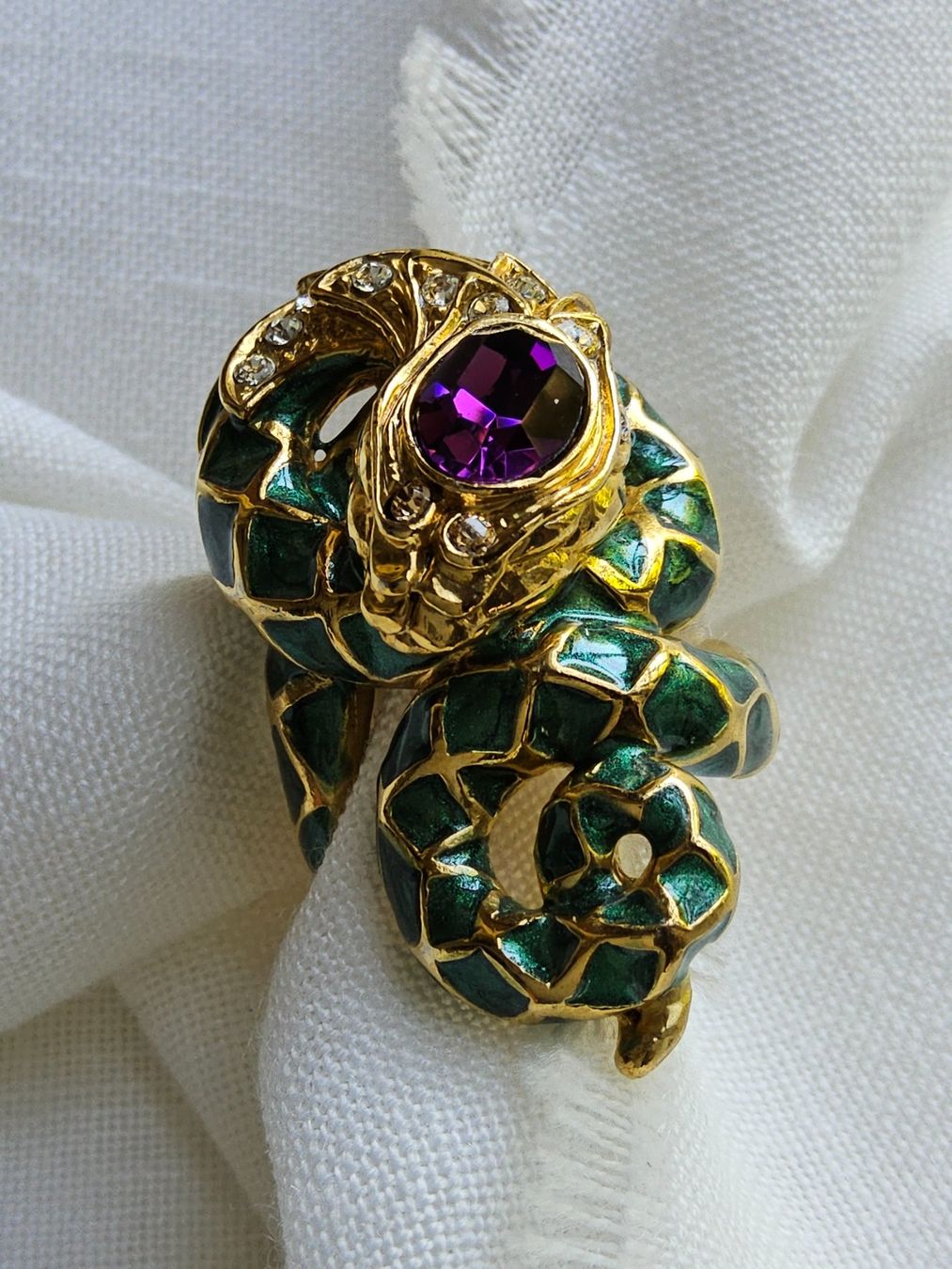 Anelli: Roberto Cavalli Cocktail Statement Schlangen Ring Gr. 51 – Usato da Zürich venduto da SciTec 6