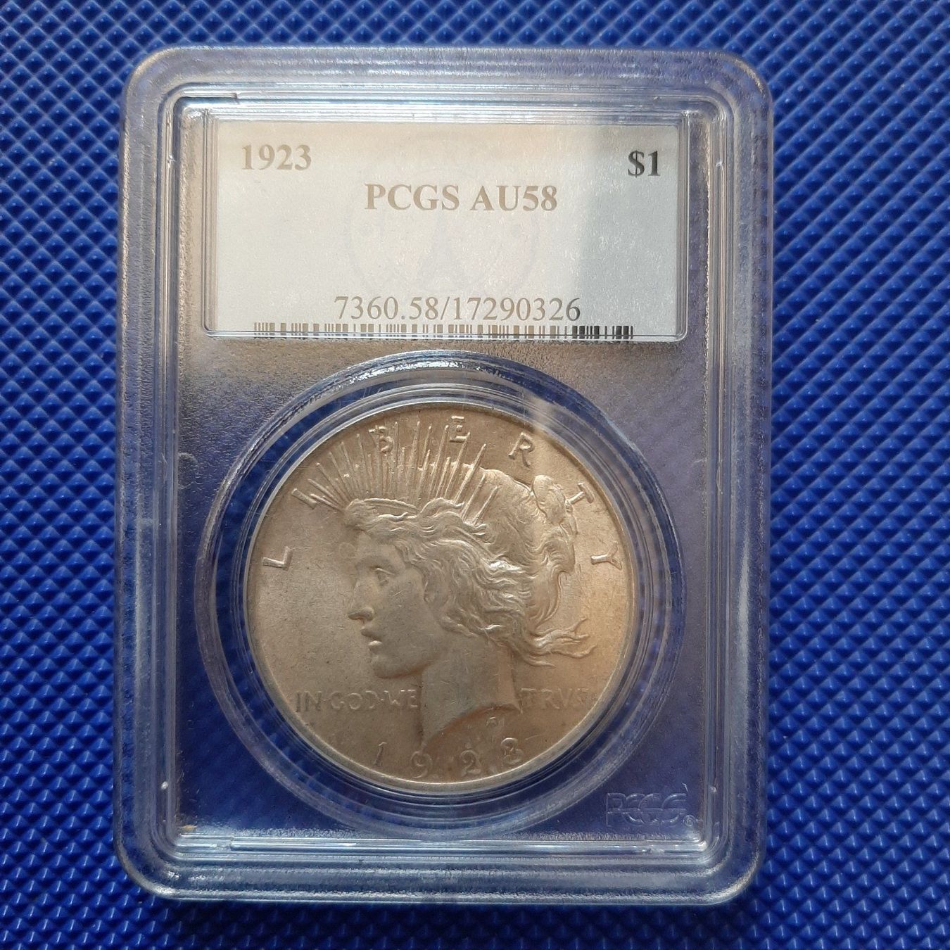 Tutti le monete: USA Peace Dollar 1923 PCGS AU58 – Usato da Carouge GE venduto da cecob0909