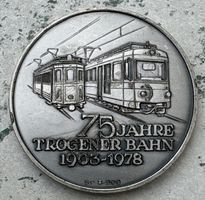 Gedenkmedaille 75 Jahre Trogener Bahn 1903-1978 Silber 900