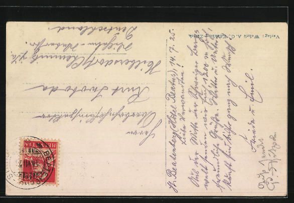 Cartoline postali: AK Beatenberg, Hotel Beatrice, 1925 – Usato da Berlin venduto da bartko-reher 1