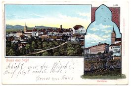 Gruss aus WIL Marktplatz - gel. nach Teufen