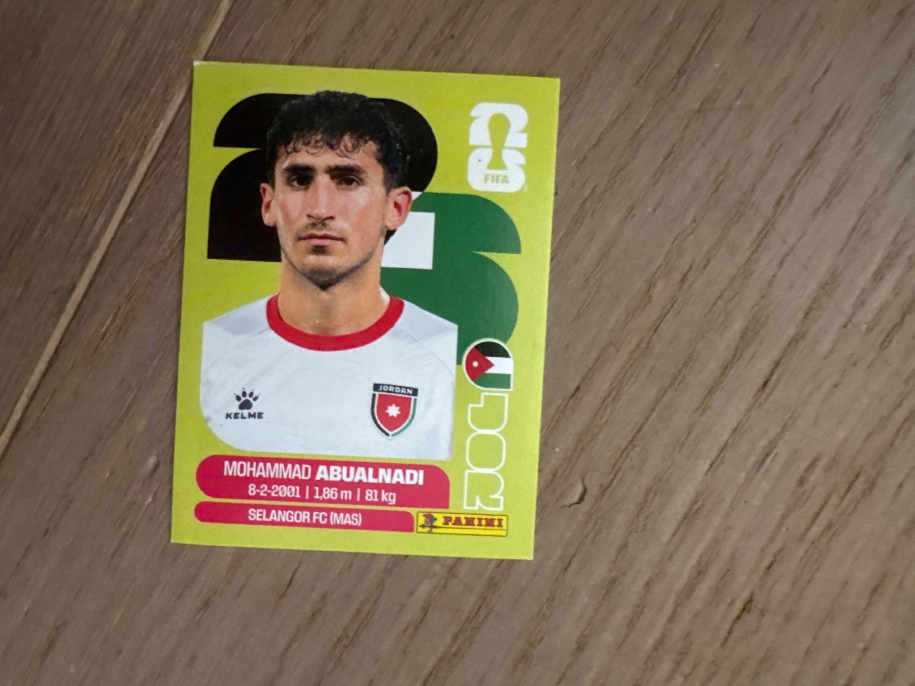 Panini Sammelbilder & Trading cards: Panini 2026 JOR 8 – Gebraucht aus Lausanne von FabienA