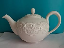 Dyramics Teekanne Weiss Porzellan Vintage Stil