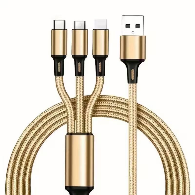 Cavi: 3in1 Ladekabel Nylon USB Typ-C Micro iPhone Handy – Nuovo e nell'imballaggio originale da Wettingen venduto da Chnoelleli