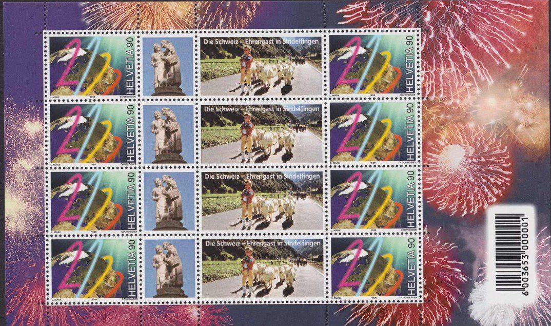 Tutti i francobolli: 2000 Nr. OS80E Millennium-Bogen postfrisch – Usato da Dagmersellen venduto da wyss1982