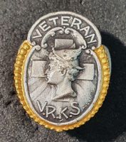 GG048 - Alter Reversknopf VETERAN  V.R.K.S.
