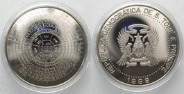 2000 Dobras 1999 Kalendermünze MILLENNIUM Ku-Ni PP