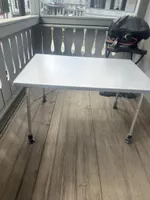 Campingtisch klappbar verstellbar silber Top  Zustand