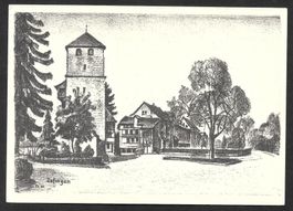 Zofingen Pulverturm Zeichnung Friedrich Wyss