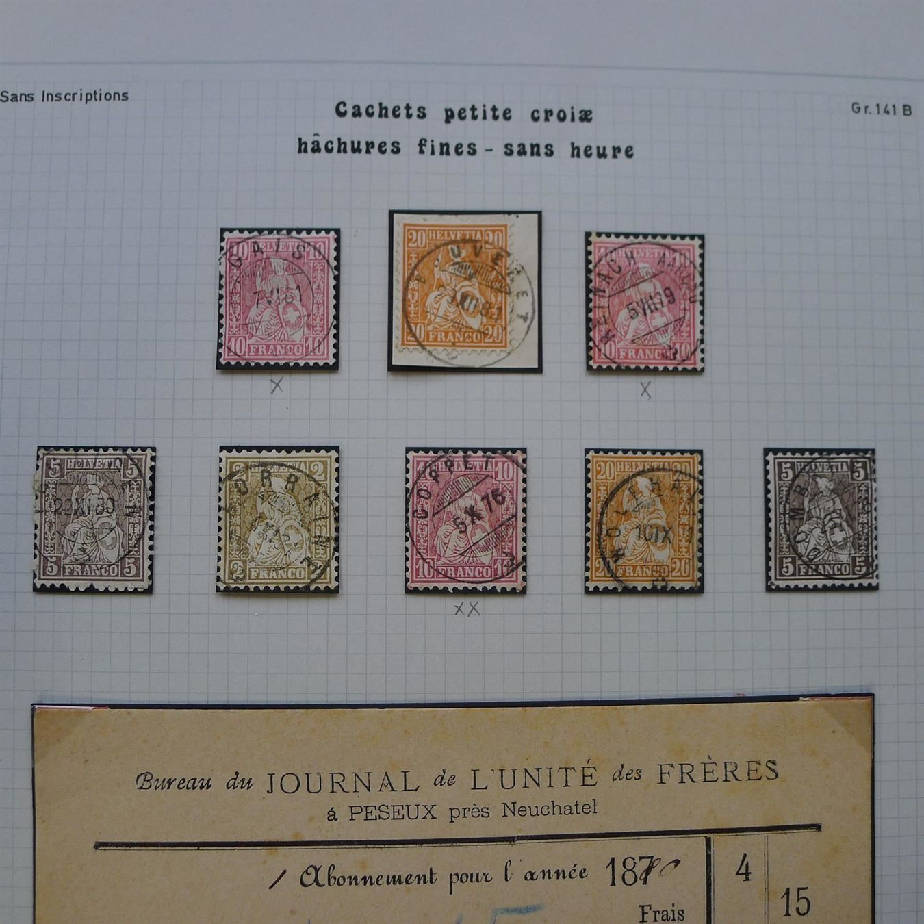 Alle Briefmarken: SITZENDE HELVETIA, tolle STEMPELSAMMLUNG – Gebraucht aus Sursee von Luzernerraute 7