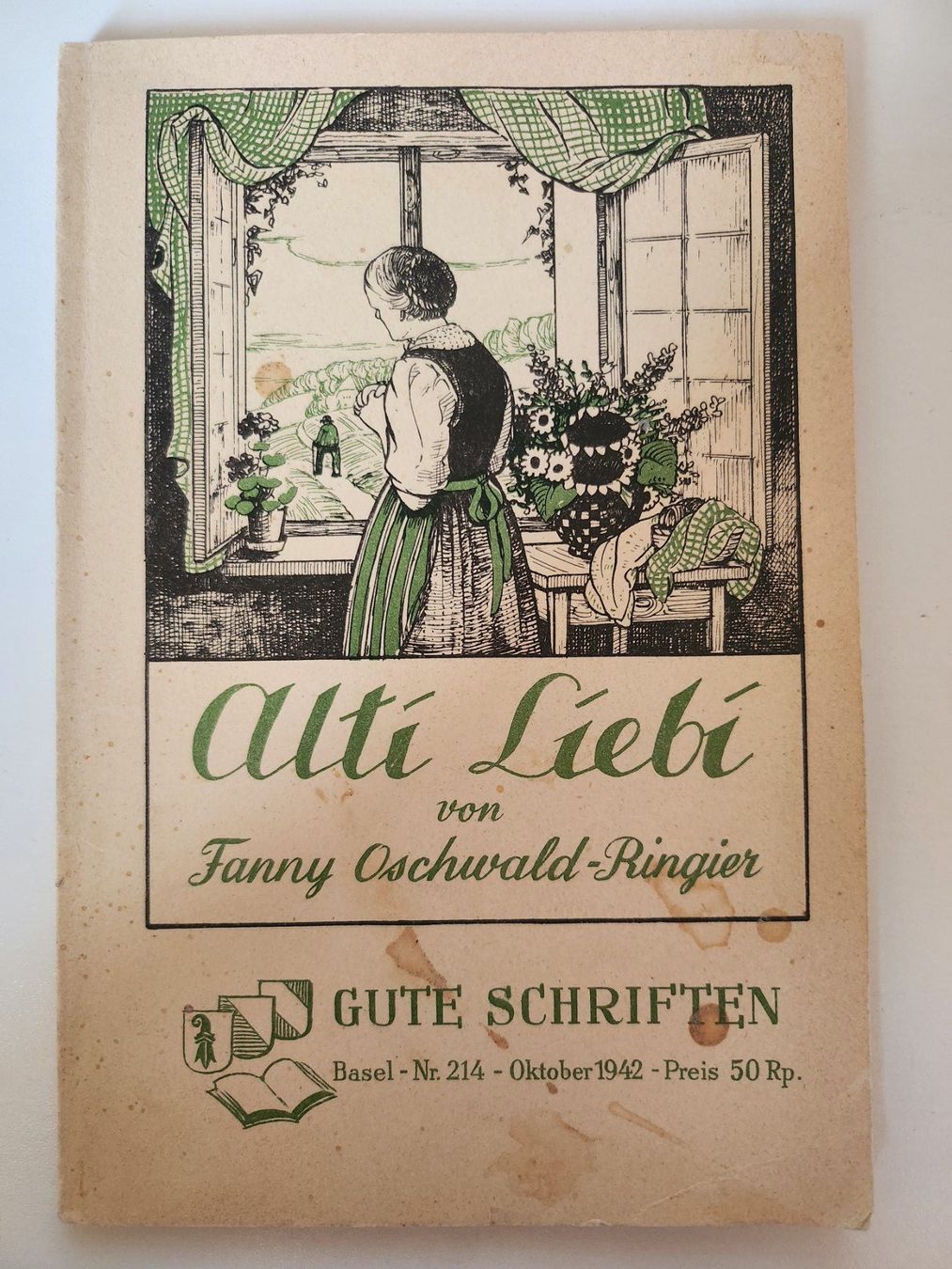 Libri: Fanny Oschwald-Ringier: "Alti Liebi"  (1942) – Usato da Dietikon venduto da Buchantiqdietikon