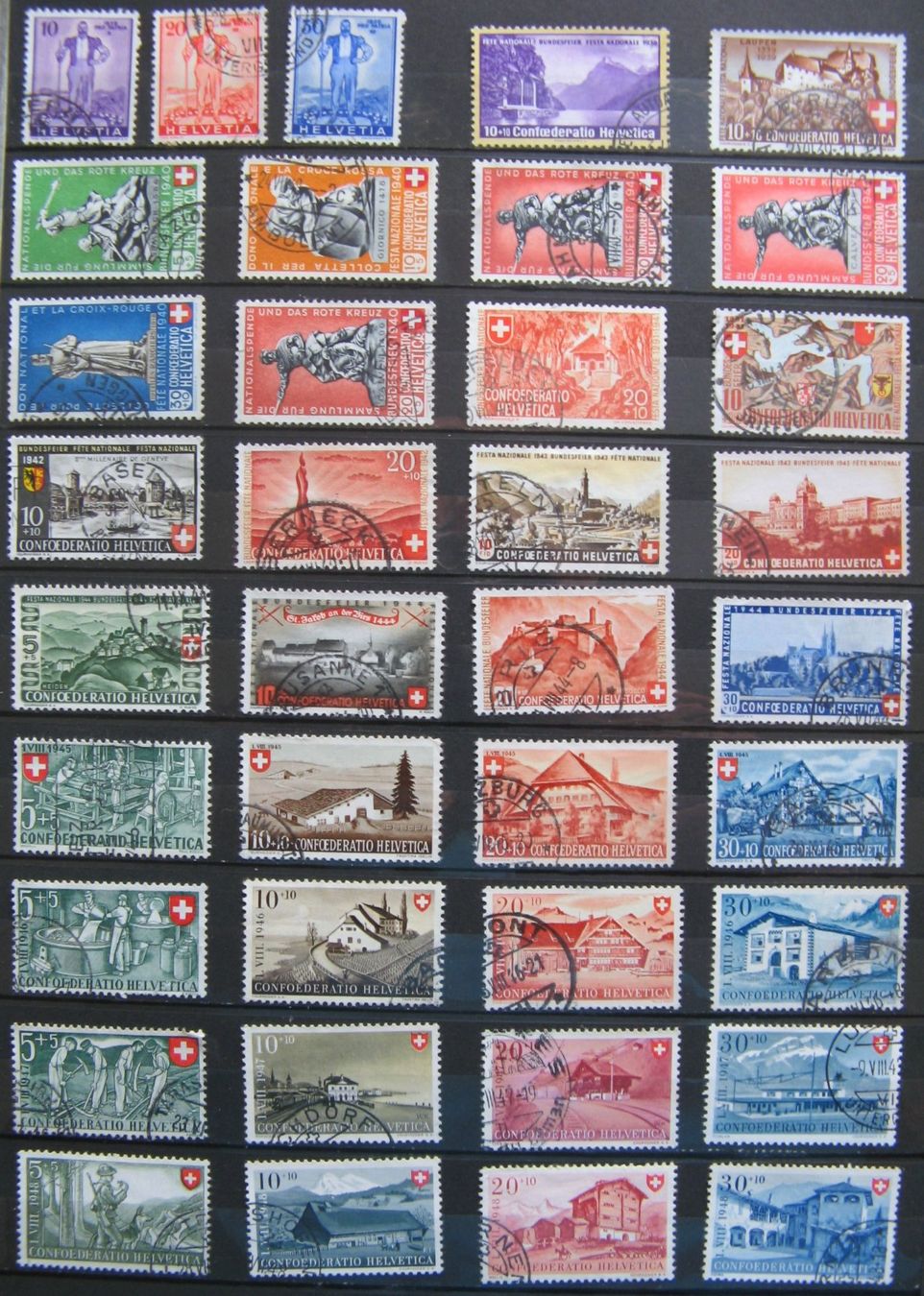 Tutti i francobolli: PP 1936 - 1972 gestempelt – Usato da Frauenfeld venduto da Interessent1