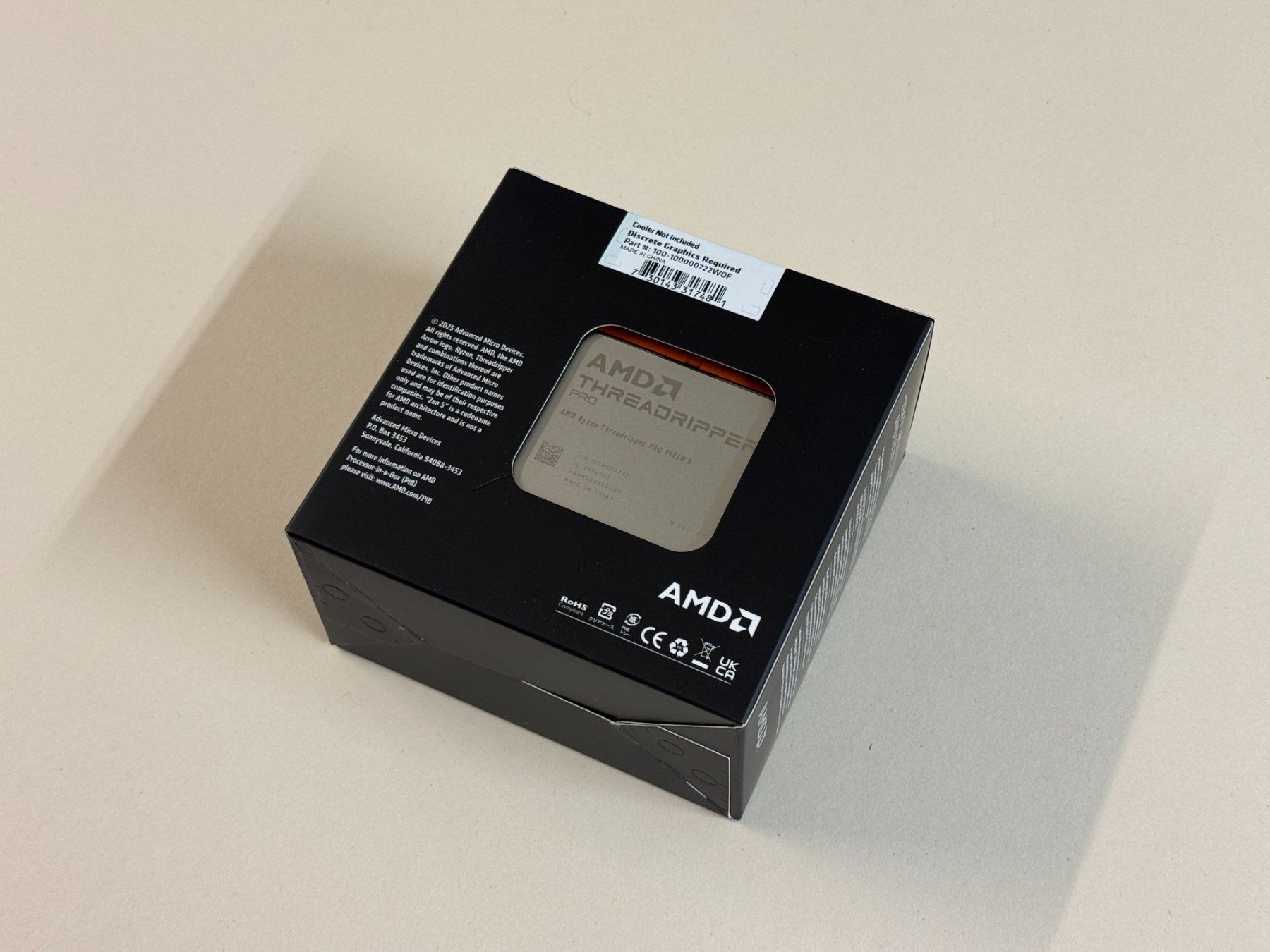 Amd Composants électroniques: AMD Threadripper Pro 9985WX STR5 64 Core 128 Threads – Neuf avec emballage d'origine à Basel par Archi40