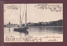 LAUSANNE - Ouchy - Barque du Léman - 1904