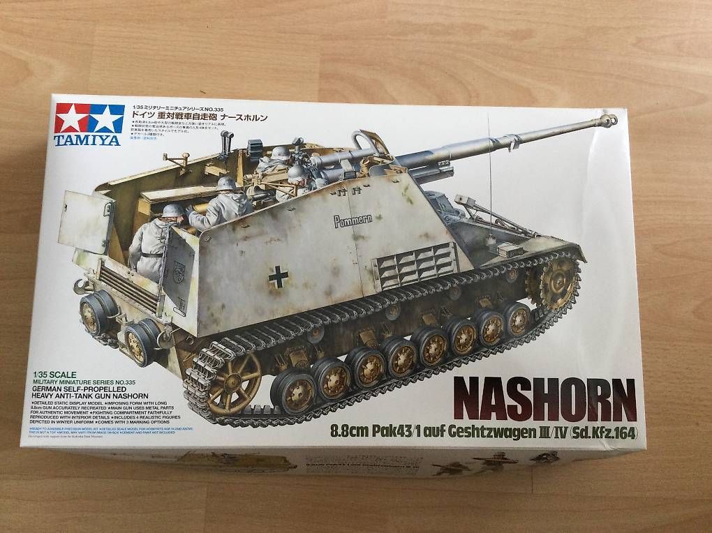 Tamiya Kit di modellismo & Modellini statici: Tamiya Nashorn Panzerjäger – Nuovo (secondo la descrizione) da Rüfenach AG venduto da Hel_rrz6