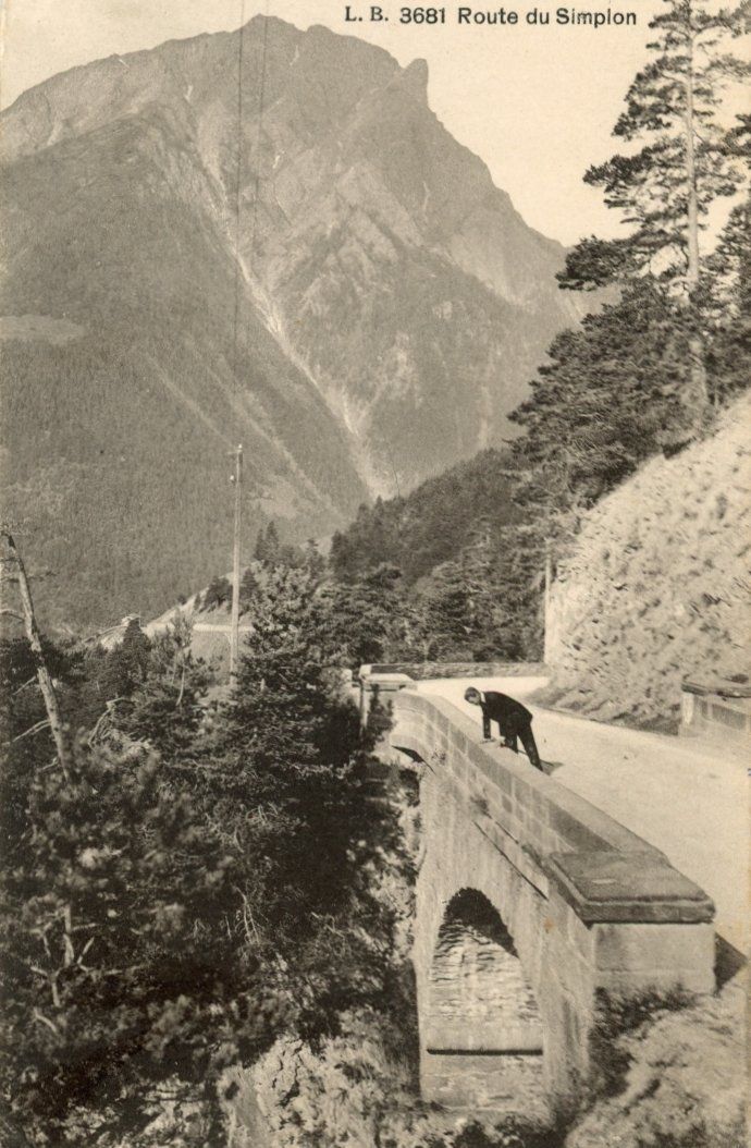 Ansichtskarten: Simplonstrasse   VS – Gebraucht aus Brig von Valcards54