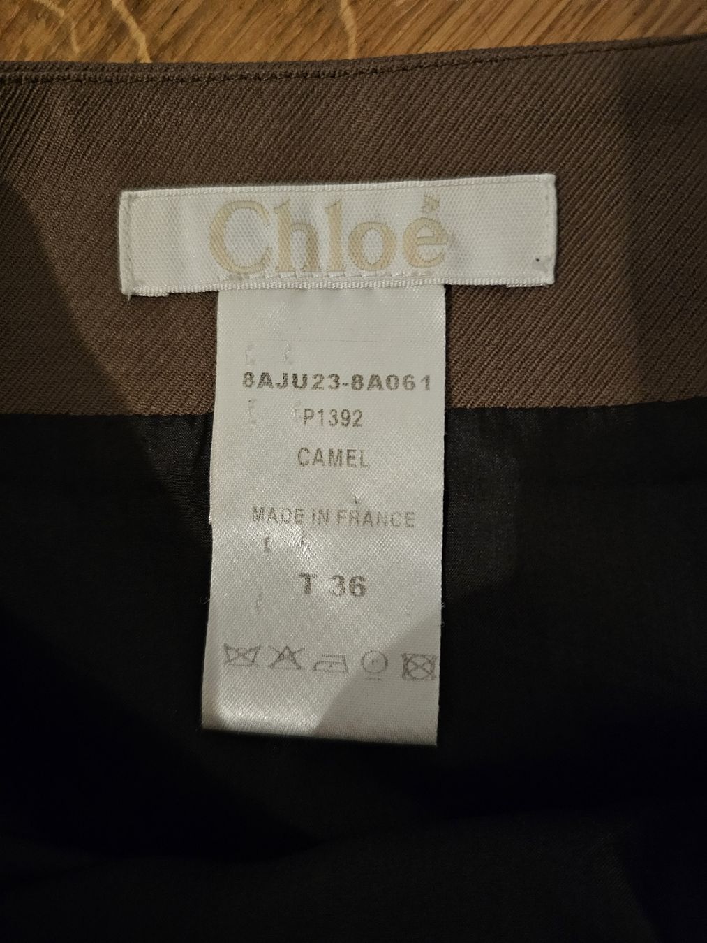 Chloé Gonne: Jupe trapèze Chloé T 36 marron élégante chic – Nuovo (secondo la descrizione) da Tecknau venduto da Anadias 3