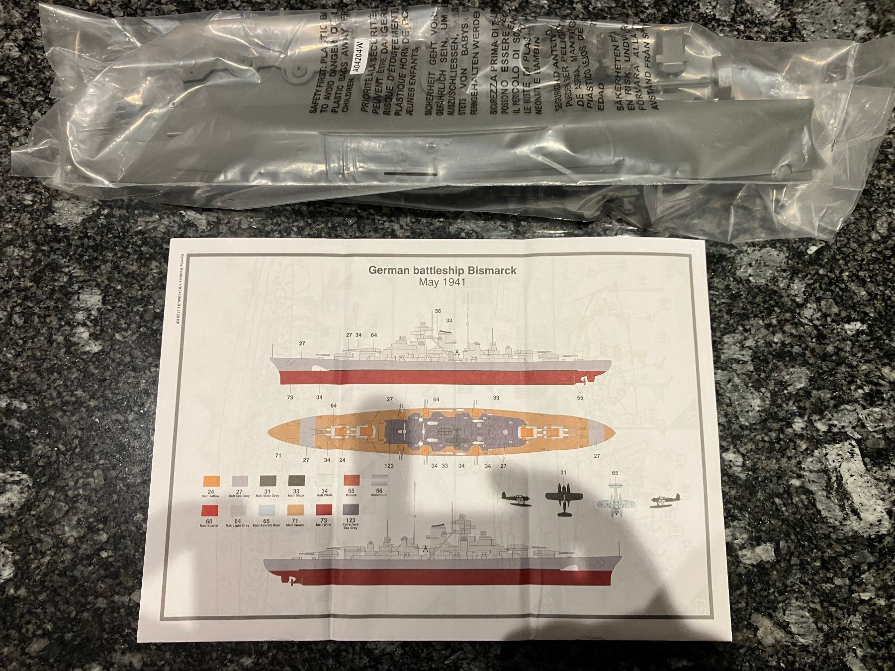 Airfix Modellbausätze & Standmodelle: Bismarck, Airfix Classic Kit – Neu (gemäss Beschreibung) aus Riedholz von mastercom 3