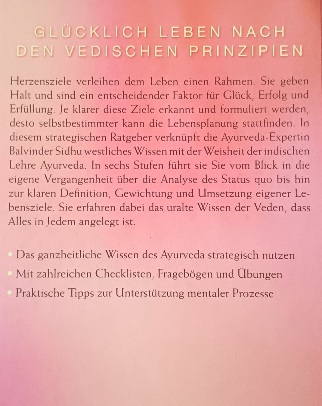 Bücher: Buch - Das Ayurveda Glücksbuch – Neu (gemäss Beschreibung) aus Aarau von Yeeaaah 1