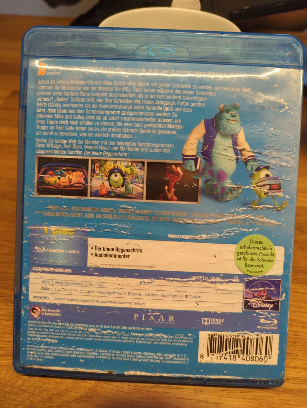 Tutti i DVDs: Die Monster Uni - Pixar Blu-ray Disc – Usato da Wünnewil venduto da Susuki125gt 1