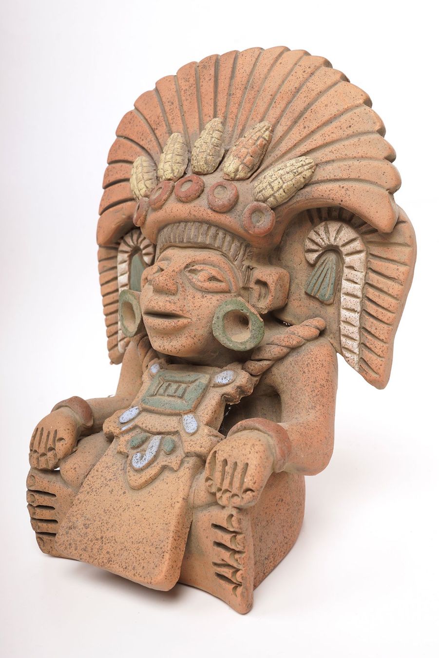 Skulpturen & Statuen: Maya Gott, grosse Keramikfigur aus Mexiko – Gebraucht aus Buochs von chicco64 2