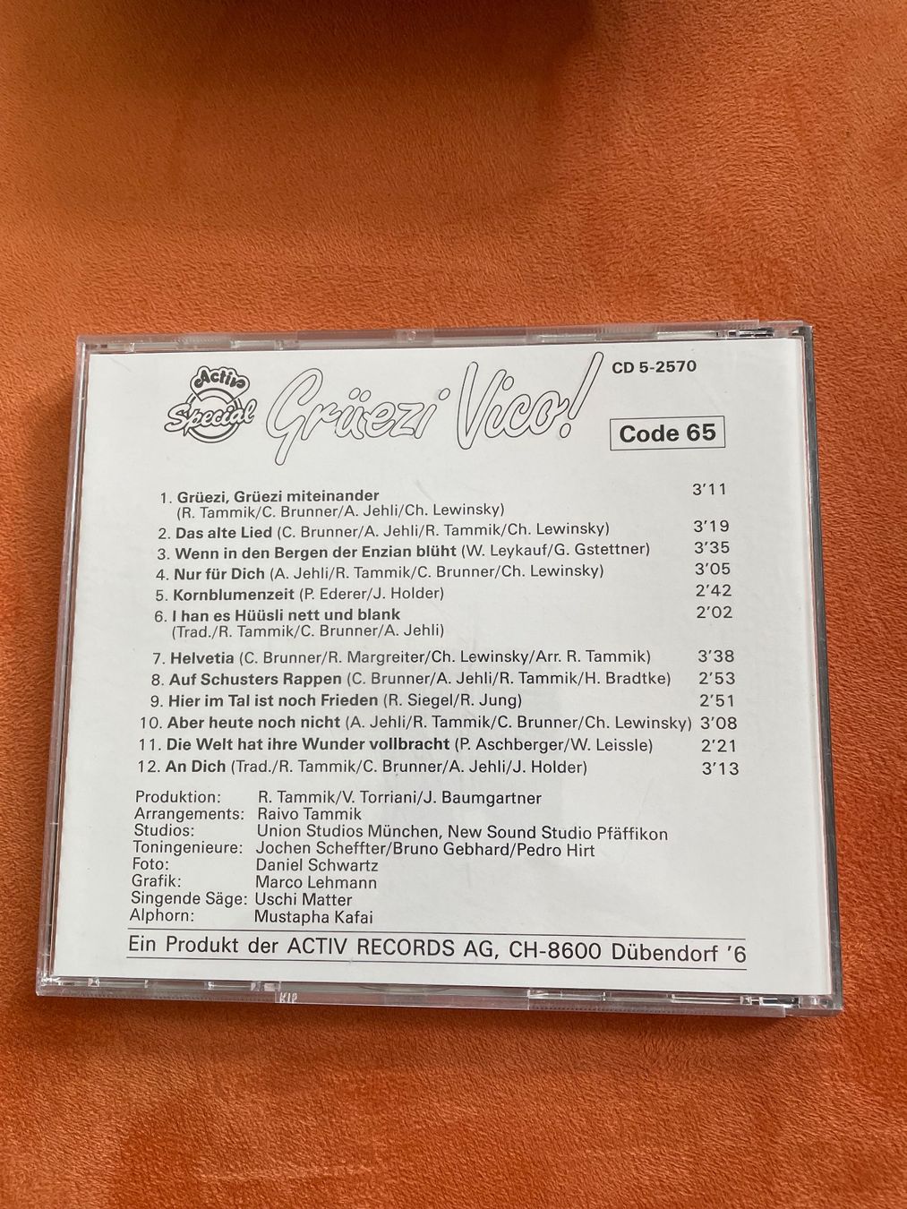 CD: Grüezi Vico! CD - Das Original – Usato da St.Gallen venduto da Korb0 1