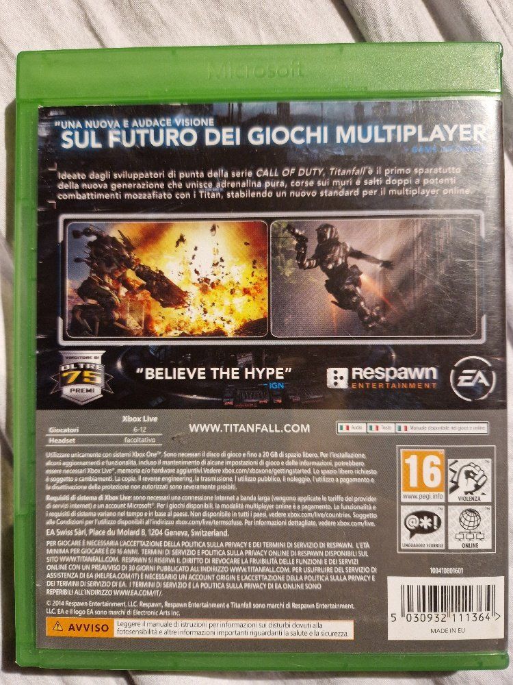 Giochi: XBOX ONE: Titanfall Italienisch – Usato da Brittnau venduto da Zibu 1