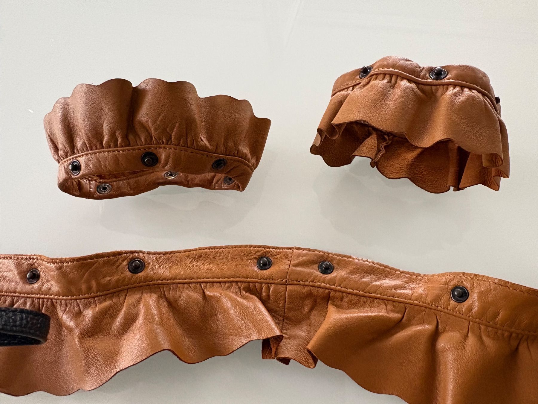 Giacche: Lederjacke Damen AMBIENTE braun Kragenruffel . – Usato da Oberwil-Lieli venduto da linoman 4