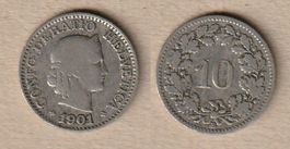 Schweiz, 10 Rappen 1901