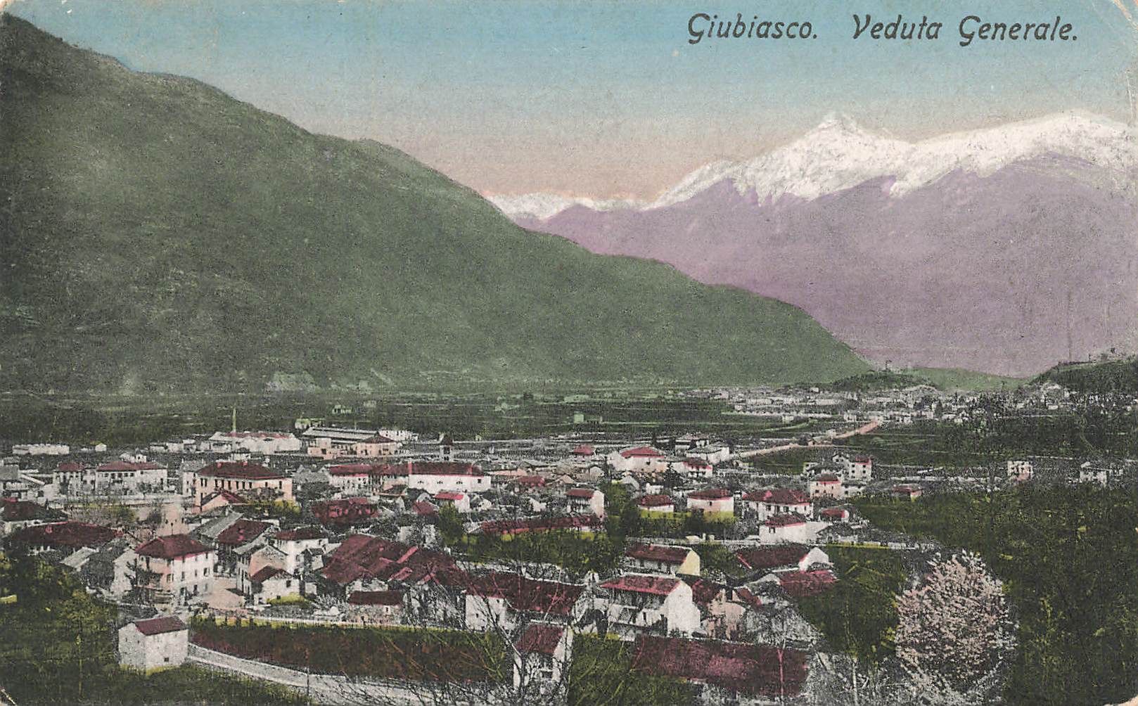 Cartoline postali: Giubiasco TI veduta generale – Usato da Biasca venduto da Blenio71