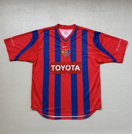 Vintage Fc Basel Nike 2000-01 Trikot Heim